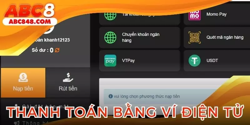 Thanh toán nhanh chóng qua ví điện tử